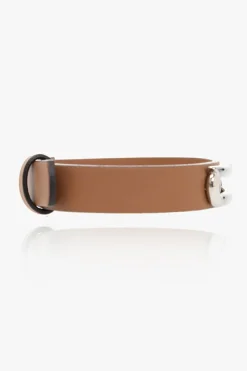 FERRAGAMO BRĄZOWY Skórzana bransoleta
