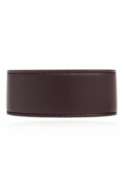 FERRAGAMO BRĄZOWY Skórzana bransoleta