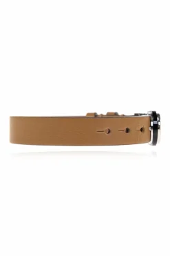 FERRAGAMO BRĄZOWY Skórzana bransoleta