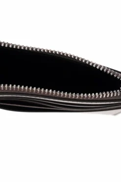 FERRAGAMO BRĄZOWY Skórzane etui na karty