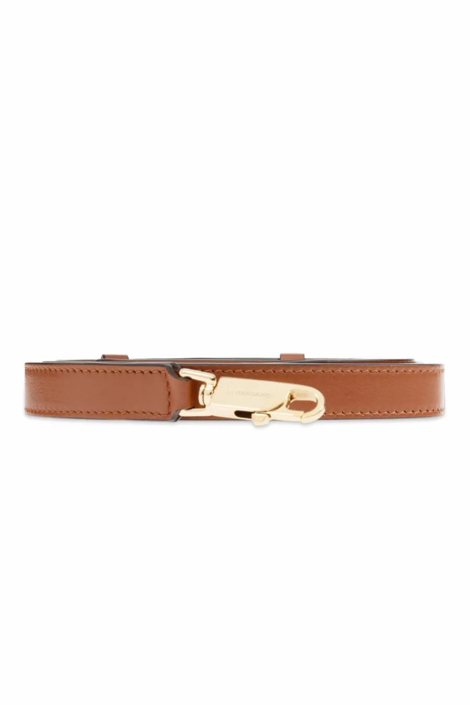 FERRAGAMO BRĄZOWY Torba na ramię `Hug S`