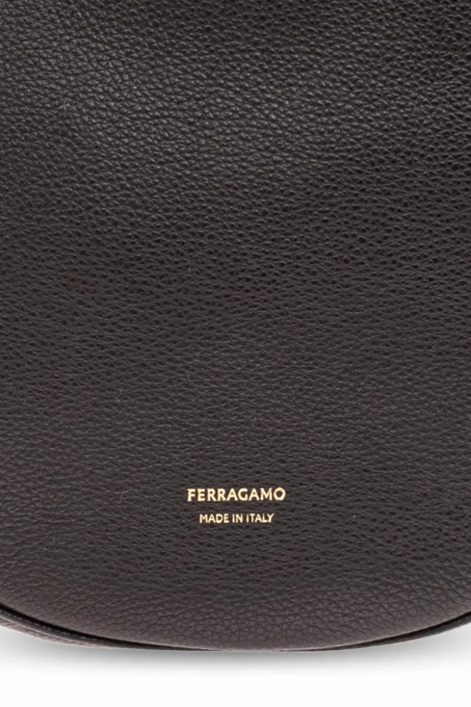 FERRAGAMO BRĄZOWY Torba na ramię `Noth-South Hobo Medium`