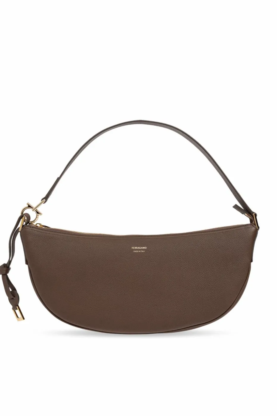 FERRAGAMO BRĄZOWY Torba na ramię