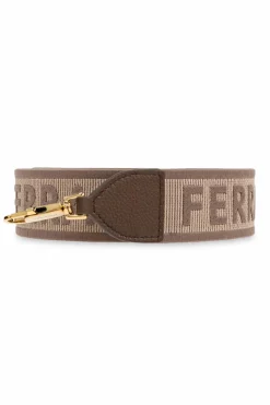 FERRAGAMO BRĄZOWY Torba na ramię