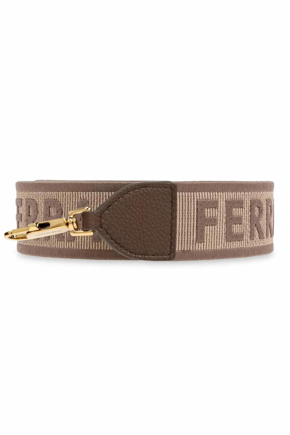 FERRAGAMO BRĄZOWY Torba na ramię
