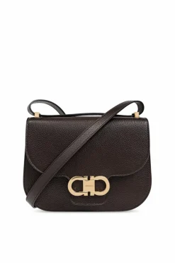 FERRAGAMO BRĄZOWY Torba na ramię