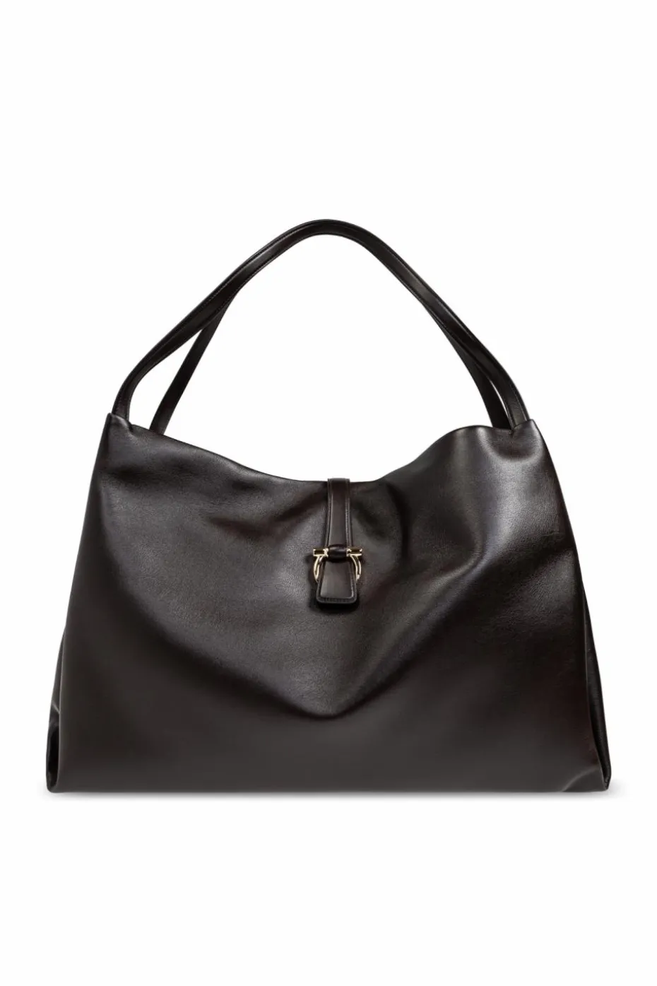 FERRAGAMO BRĄZOWY Torba typu `shopper`