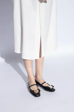 FERRAGAMO CZARNY Baleriny ‘Zina’