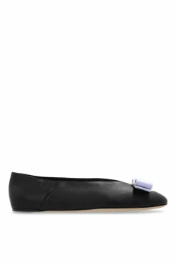 FERRAGAMO CZARNY Baleriny ‘Vanna’