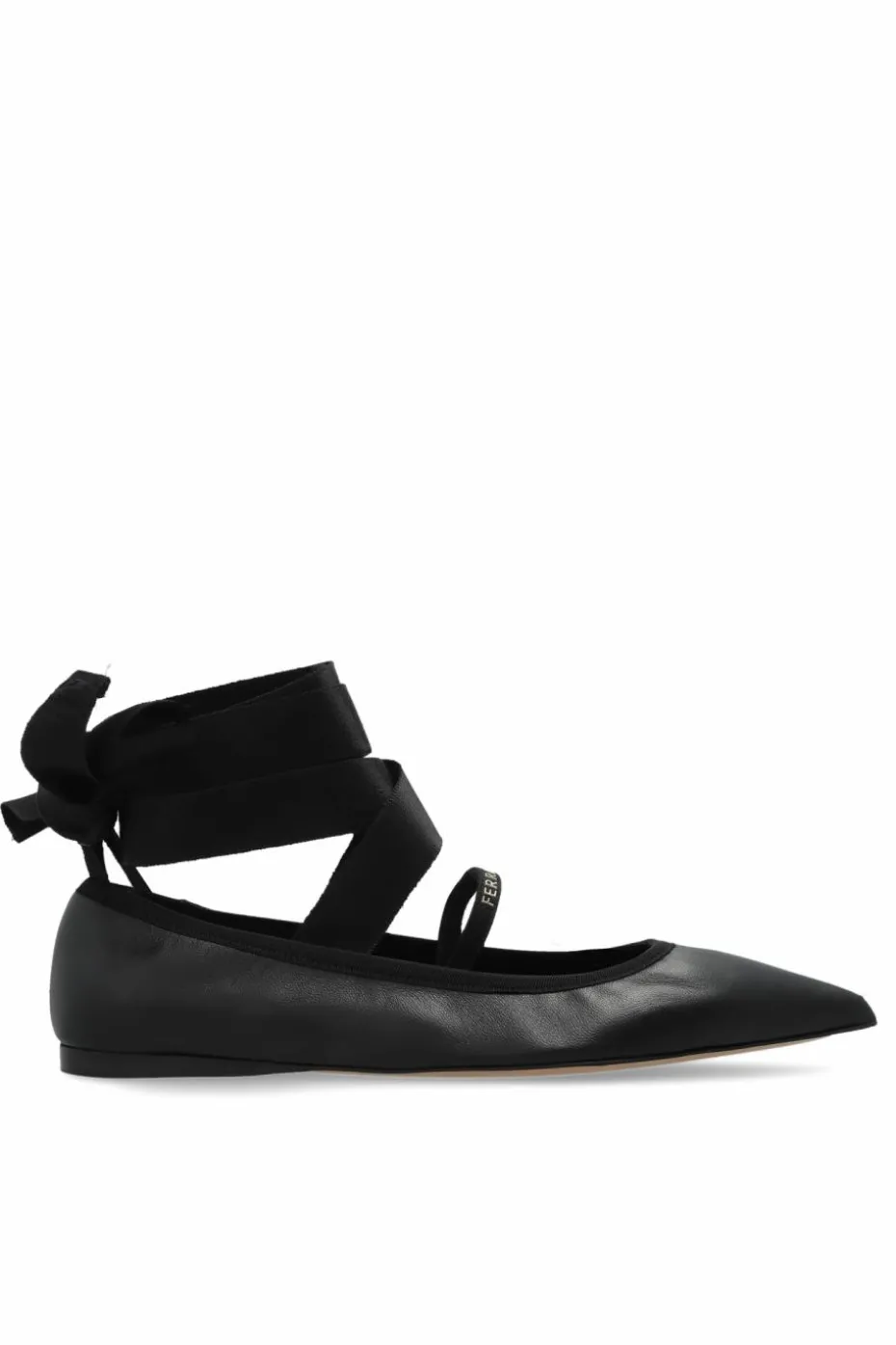 FERRAGAMO CZARNY Baleriny `Carice`