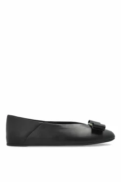 FERRAGAMO CZARNY Baleriny `Vanna`