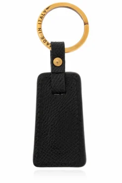FERRAGAMO CZARNY Brelok z logo