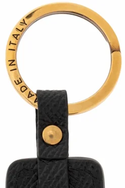 FERRAGAMO CZARNY Brelok z logo