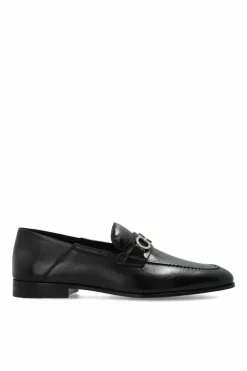 FERRAGAMO CZARNY Buty `Biarritzt` typu `loafers`