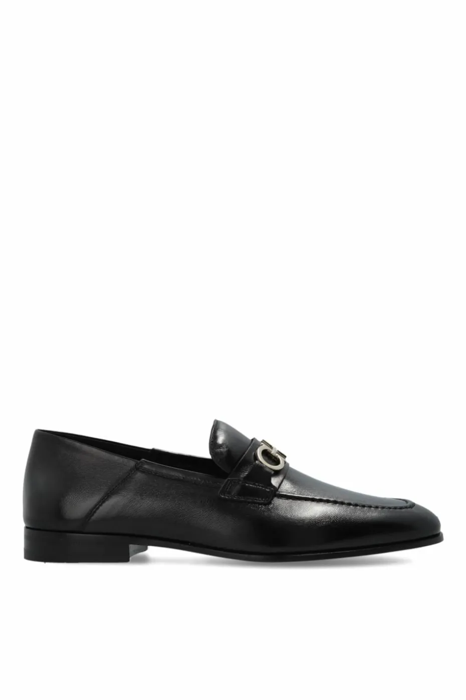 FERRAGAMO CZARNY Buty `Biarritzt` typu `loafers`