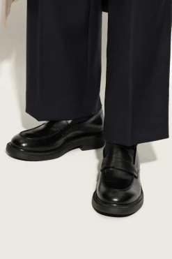 FERRAGAMO CZARNY Buty `Caligola` typu `loafers`