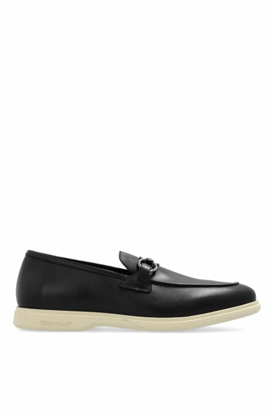 FERRAGAMO CZARNY Buty `Cosimo` typu `loafers`