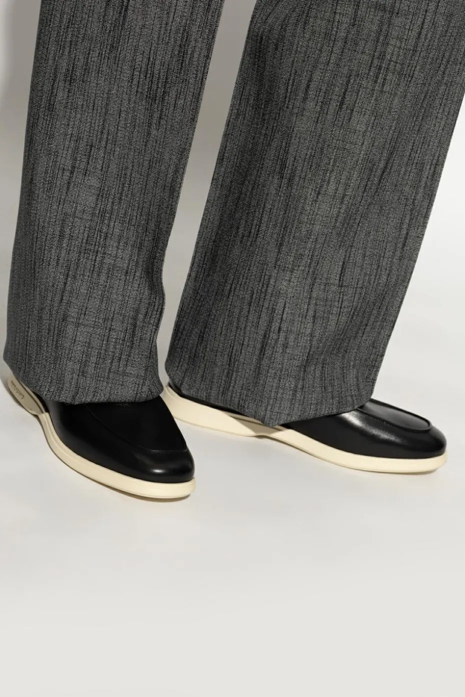 FERRAGAMO CZARNY Buty `Cosimo` typu `loafers`
