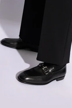 FERRAGAMO CZARNY Buty ‘Foster’