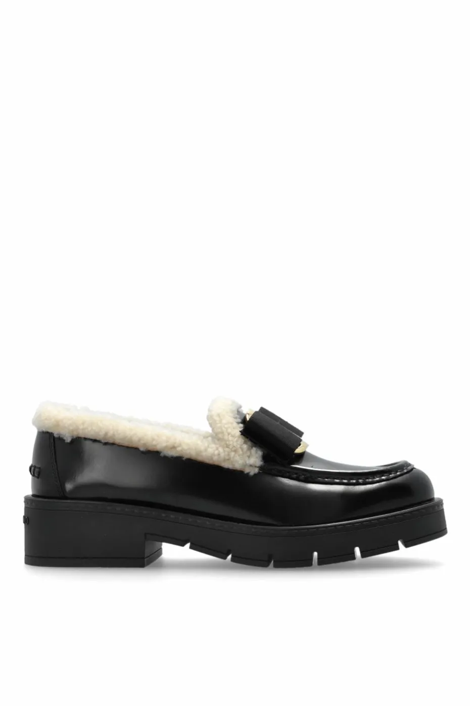 FERRAGAMO CZARNY Buty `Mirty` typu `loafers`