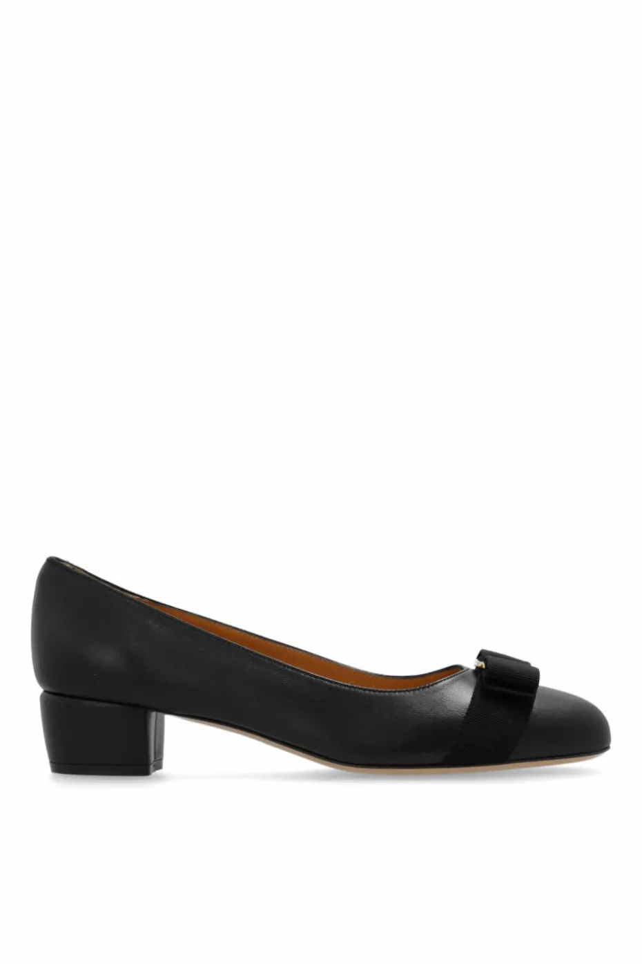 FERRAGAMO CZARNY Buty na obcasie ‘Vara’