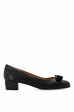 FERRAGAMO CZARNY Buty na obcasie ‘Vara’