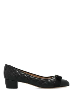 FERRAGAMO CZARNY Buty na obcasie ‘Vara’
