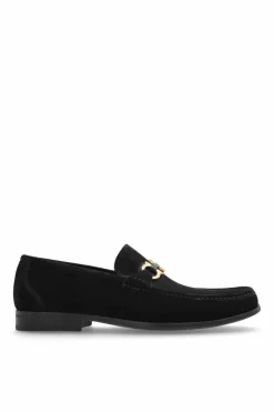 FERRAGAMO CZARNY Buty typu `loafers`