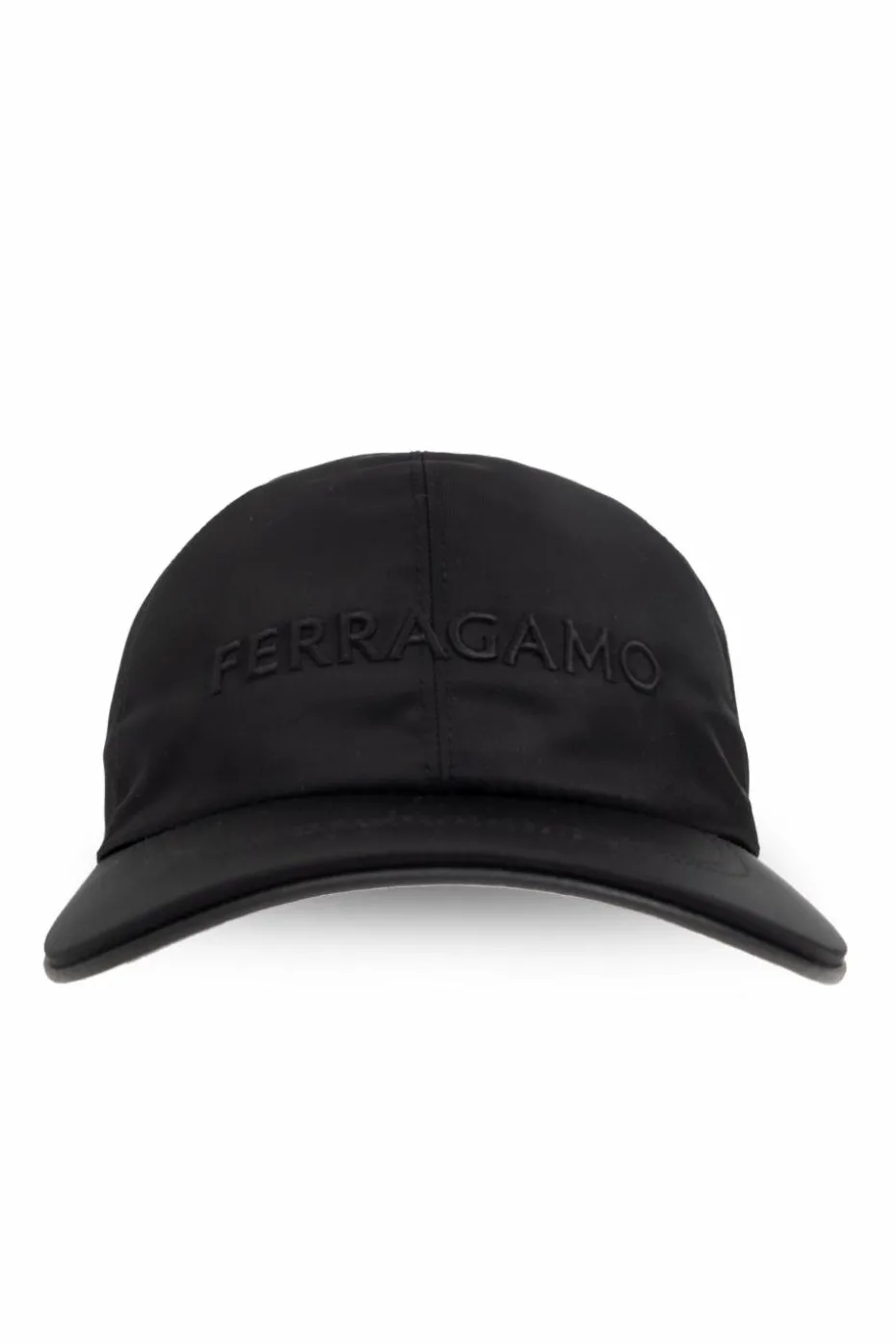 FERRAGAMO CZARNY Czapka z daszkiem z logo