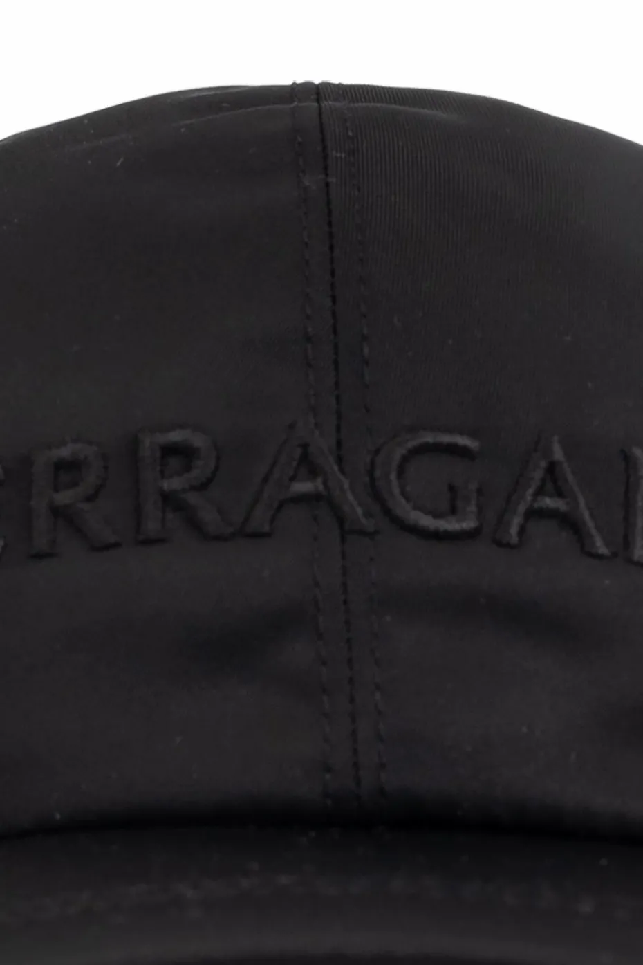 FERRAGAMO CZARNY Czapka z daszkiem z logo