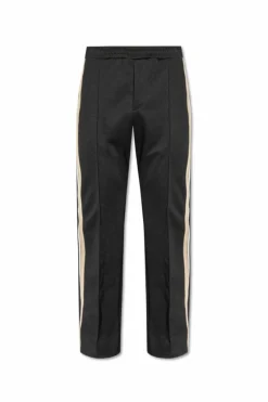 FERRAGAMO CZARNY Dresowe spodnie z lampasami