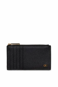 FERRAGAMO CZARNY Etui na karty
