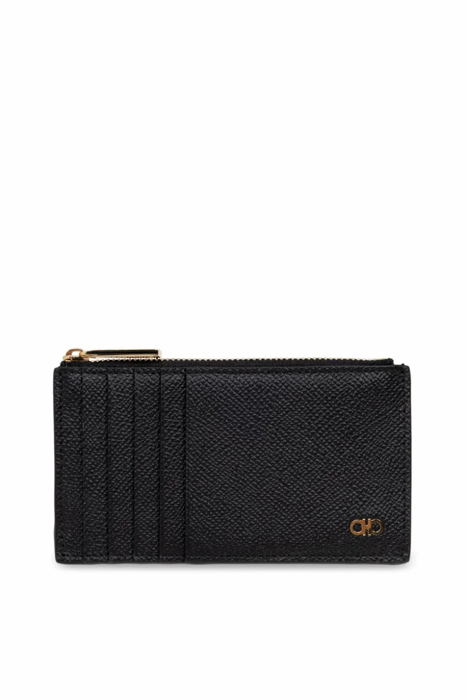 FERRAGAMO CZARNY Etui na karty