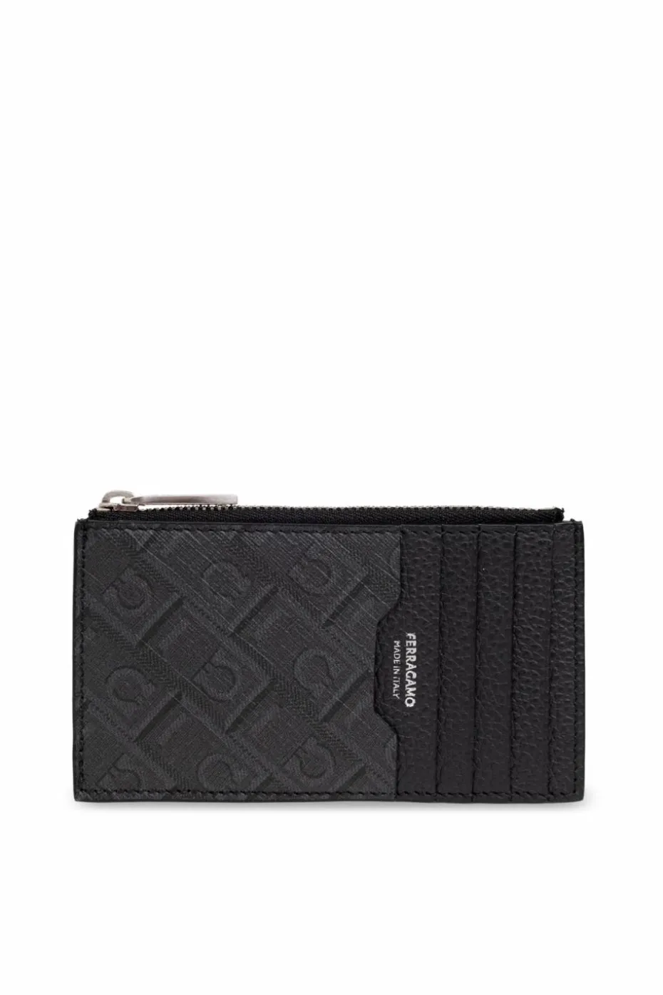 FERRAGAMO CZARNY Etui na karty