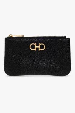 FERRAGAMO CZARNY Etui na klucze