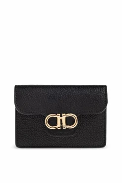 FERRAGAMO CZARNY Etui na karty
