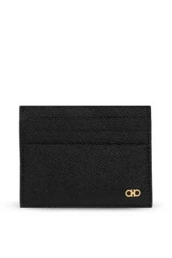 FERRAGAMO CZARNY Etui na karty
