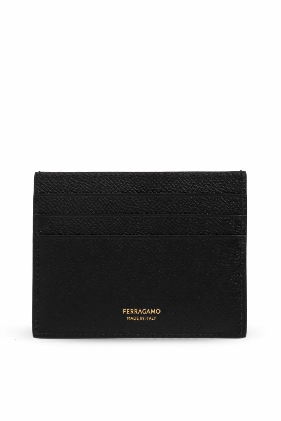 FERRAGAMO CZARNY Etui na karty