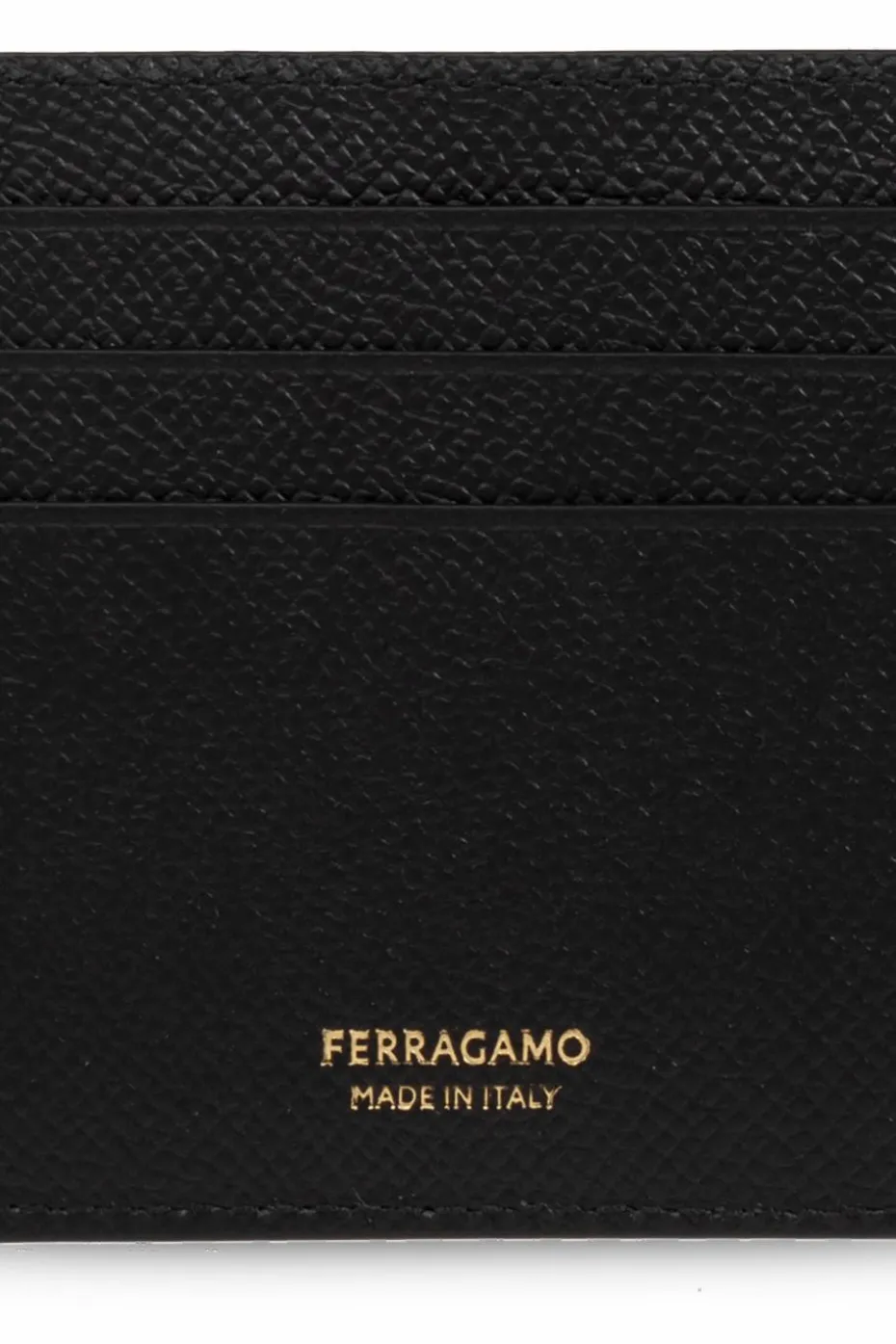 FERRAGAMO CZARNY Etui na karty