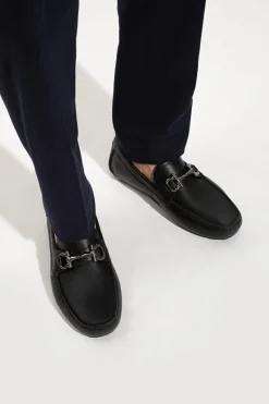 FERRAGAMO CZARNY Mokasyny ‘Parigi’