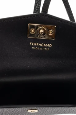 FERRAGAMO CZARNY Saszetka na pasku