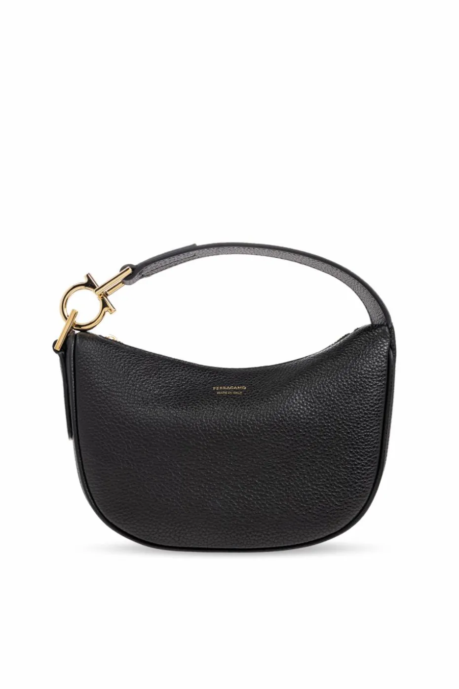 FERRAGAMO CZARNY Skórzana torba do ręki
