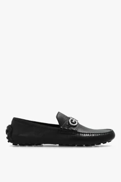FERRAGAMO CZARNY Skórzane buty ‘Grazioso’