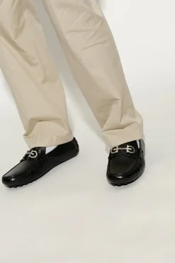 FERRAGAMO CZARNY Skórzane buty ‘Grazioso’