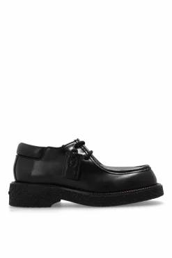 FERRAGAMO CZARNY Skórzane buty `Cleveland`