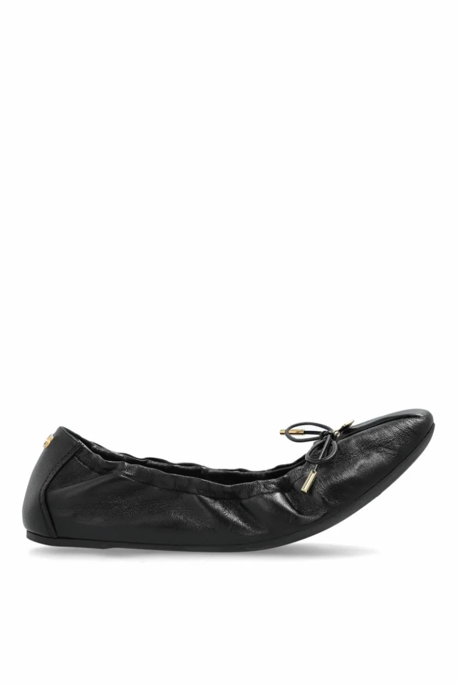 FERRAGAMO CZARNY Skórzane baleriny `Joelle`