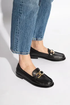FERRAGAMO CZARNY Skórzane buty ‘Maryan’