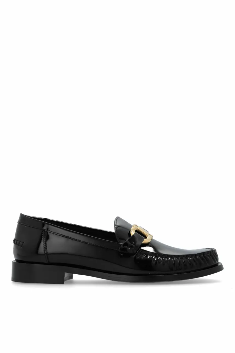 FERRAGAMO CZARNY Skórzane buty ‘Maryan’