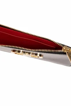 FERRAGAMO CZARNY Skórzany portfel