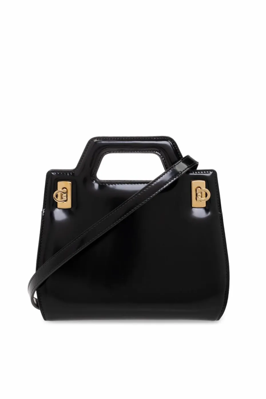 FERRAGAMO CZARNY Torba na ramię ‘Wanda Mini’